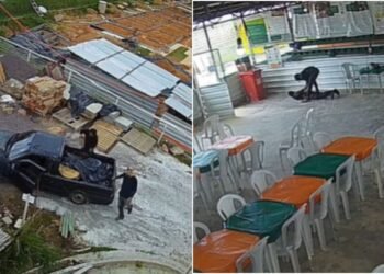 Funcionários são feitos reféns durante assalto em canteiro de obras na zona Norte de Manaus