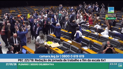 Câmara conclui votação e PEC que acaba com escala 6×1 e reduz jornada para 40h