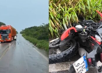 Motociclista morre após colisão frontal com caminhão na BR-174