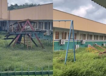 Vídeo mostra parquinho deteriorado de escola infantil e mobiliza pais em Manaus