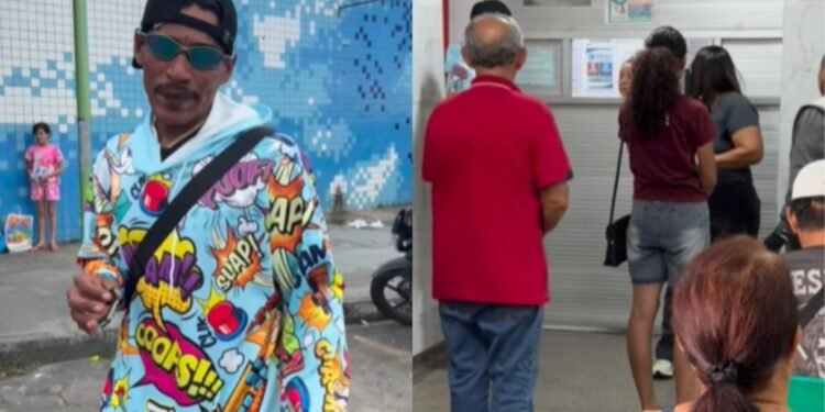 Influenciador denuncia lotação