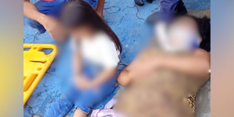 Mulher e duas crianças são atropeladas