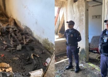 Ossada com pés amarrados é encontrada em prédio abandonado no Centro de Manaus