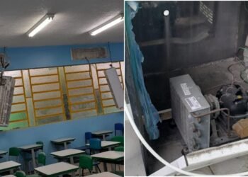 Pais cobram segurança após furtos e vandalismo em escola