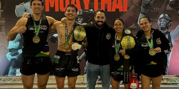 Equipe amazonense fecha Copa Brasil de Muay Thai com 100% de aproveitamento