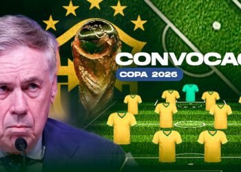Com Neymar, Ancelotti define elenco para disputar a Copa do Mundo 2026
