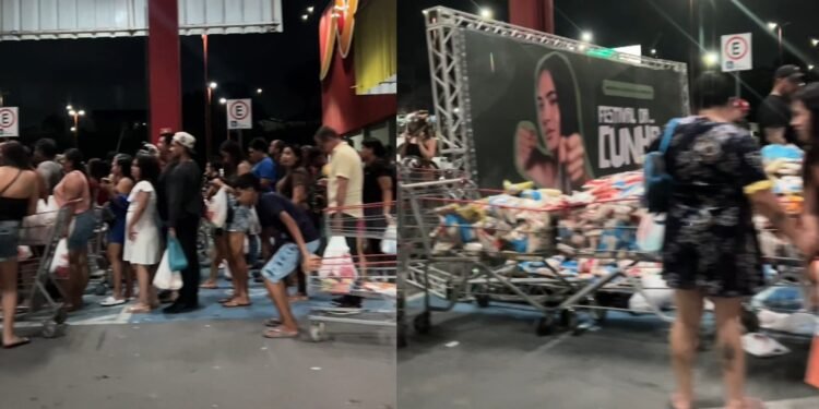 Último dia de troca de ingressos do Festival da Cunhã gera filas em supermercado