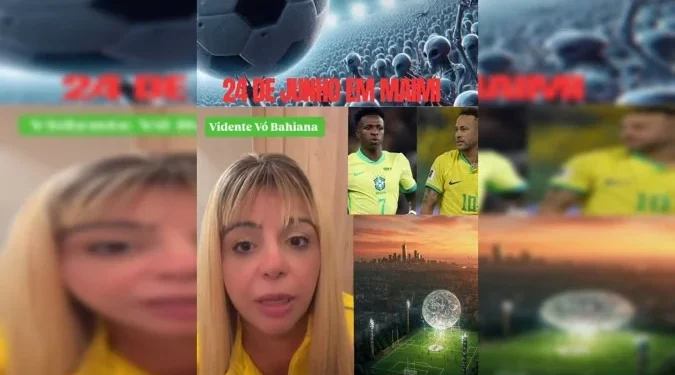 Vidente prevê abdução em jogo do Brasil e viraliza nas redes sociais