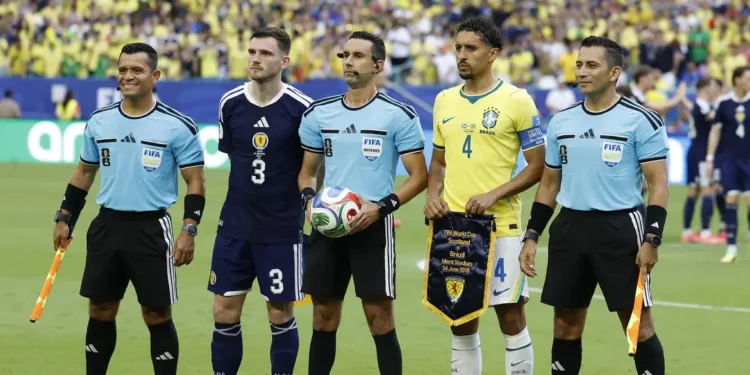 CBF envia ofício contestando gol anulado de Vini Jr. contra Escócia
