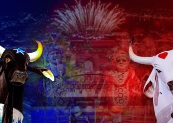 Caprichoso abre as três noites e Garantido fecha apresentações do Festival de Parintins