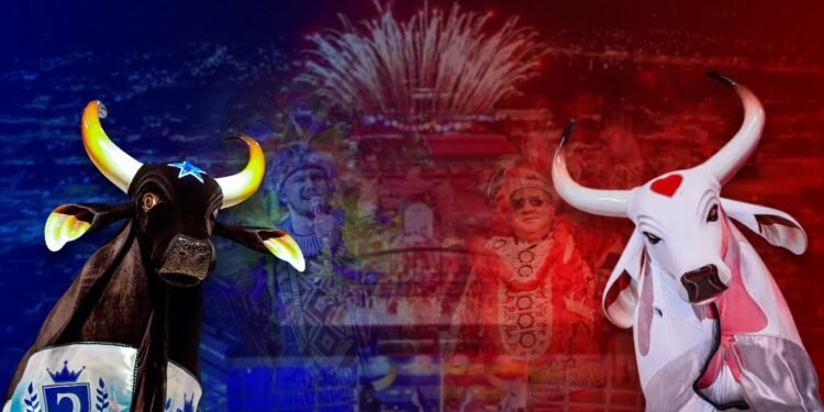 Caprichoso abre as três noites e Garantido fecha apresentações do Festival de Parintins