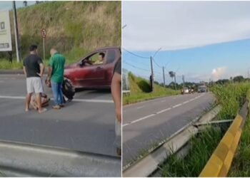 Homem é encontrado ferido na Avenida das Torres após ser acusado de abuso contra criança