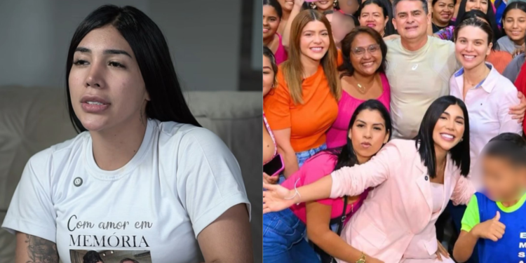 Isabelly Aurora durante evento com o partido Avante - (Foto: Reprodução/Redes Sociais)