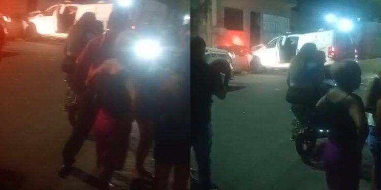 Viatura da PM se envolve em acidente durante perseguição a suspeitos e atinge carro de casal em Manaus