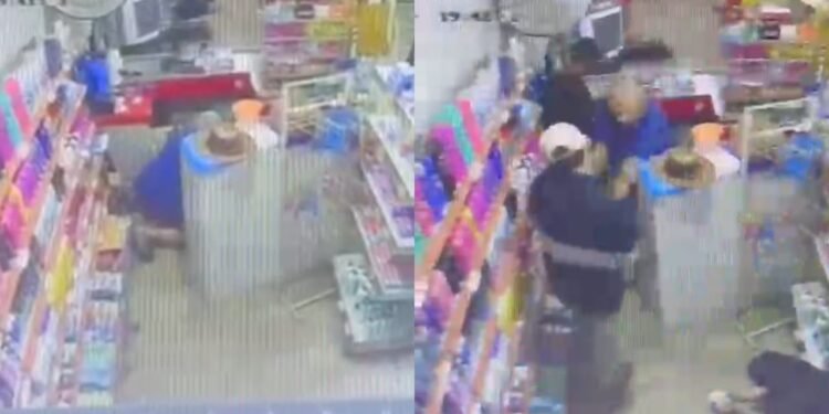 Câmera registra momento em que comerciante é morto com tiro
