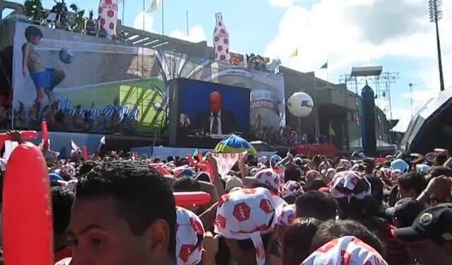 Internautas relembram emoção no Vivaldão quando Manaus foi escolhida sede da Copa do Mundo de 2014