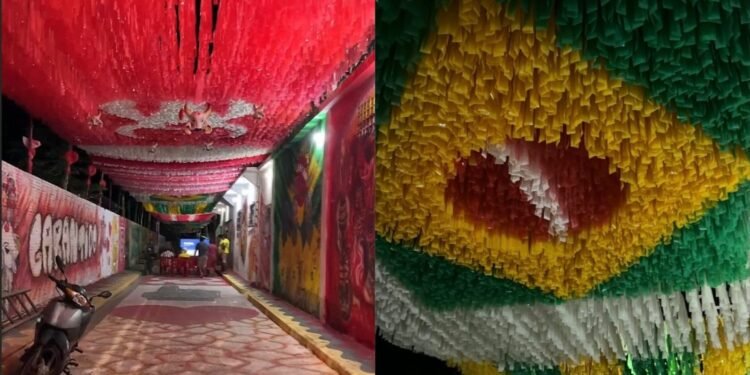 Beco Bom Samaritano entra na disputa de rua mais enfeitada do Festival de Parintins