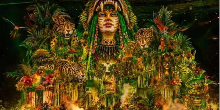 Kamara ganha forma na concentração do Garantido e leva para a arena a força ancestral do povo Kamarayana