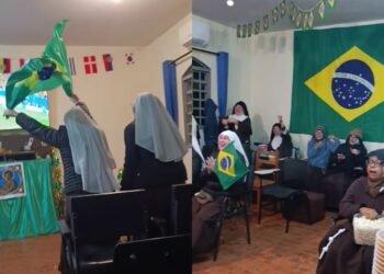 Fé, emoção e futebol: freiras em clausura celebram classificação do Brasil e viralizam