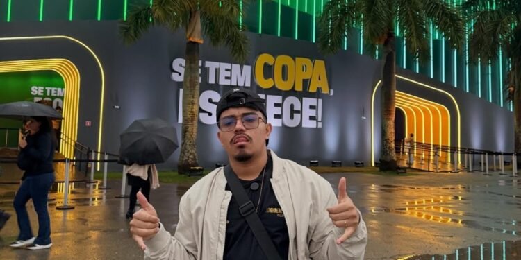 William de Oliveira leva o humor amazonense para a Casa CazéTV e diverte seguidores em São Paulo