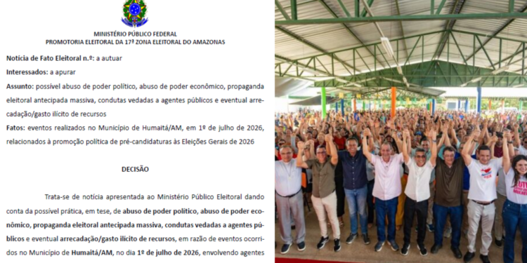 Ministério Público Eleitoral instaurou uma Notícia de Fato Eleitoral para investigar possíveis irregularidades - (Foto:Reprodução Diário MPE e Redes Sociais)