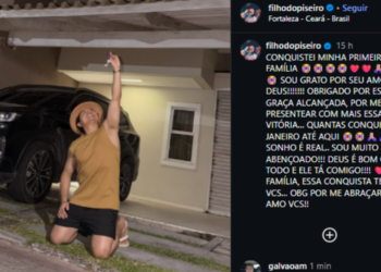 Filho do piseiro celebra conquista de casa própria - (Foto: Reprodução/Instagram @filhodopiseiro)