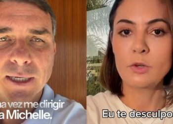 Após pedido público de desculpas de Flávio Bolsonaro, Michelle responde e diz ‘eu te desculpo’