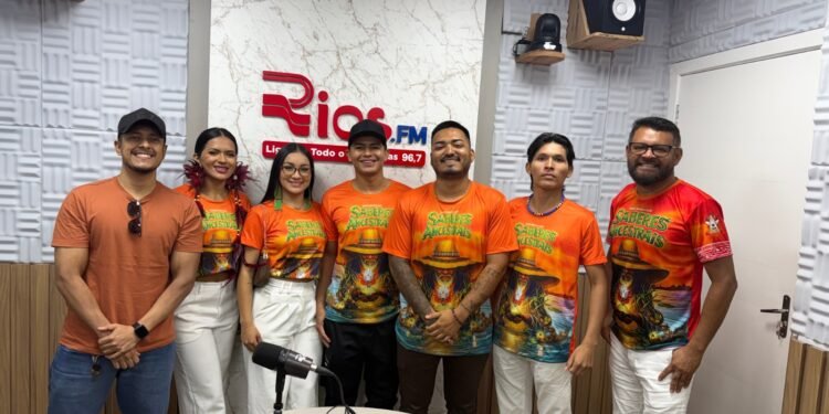 Touro Branco reforça preparativos para o Festival Folclórico do Mocambo do Arari durante visita à Rios FM Parintins