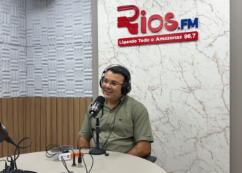 Prefeito de Barreirinha, Darlan Taveira (União Brasil) - (Foto: Reprodução/Arquivo Rádio Rios Parintins)
