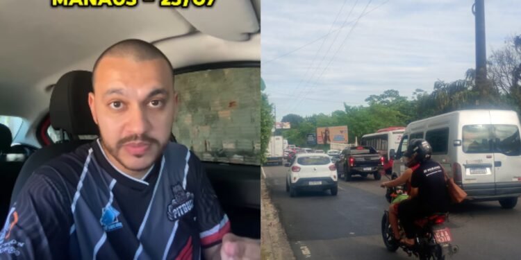 Convenção política de Omar e Braga provoca congestionamento e gera críticas na zona Leste de Manaus