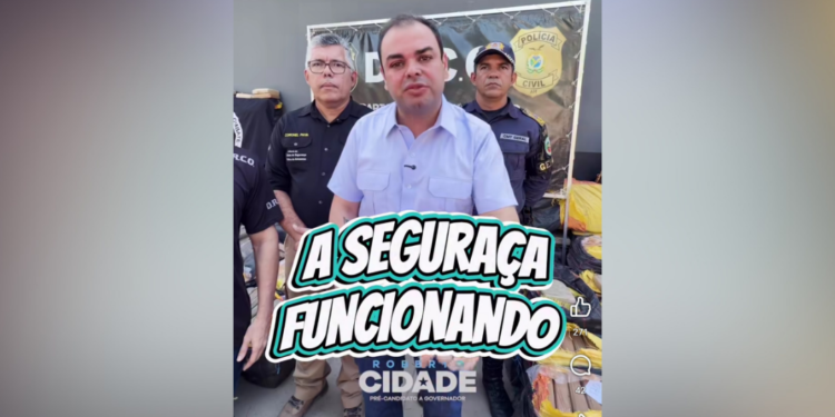 Justiça Eleitoral manda retirar vídeo de Cidade gravado em unidade policial com 2,5 toneladas de cocaína