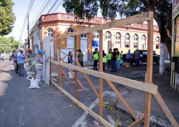 Obras da ‘Rua Gastronômica’ mudam trânsito no Centro de Manaus a partir desta quarta, 26