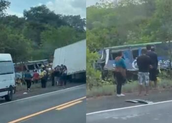 Acidente entre ônibus e caminhão deixa mortos no Maranhão