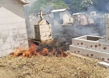 Incêndio atinge área do Cemitério Tarumã e reacende preocupação de famílias em Manaus
