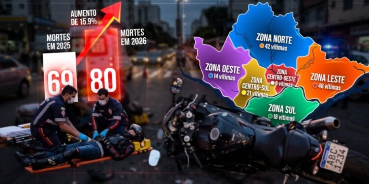 Motociclistas acidentados