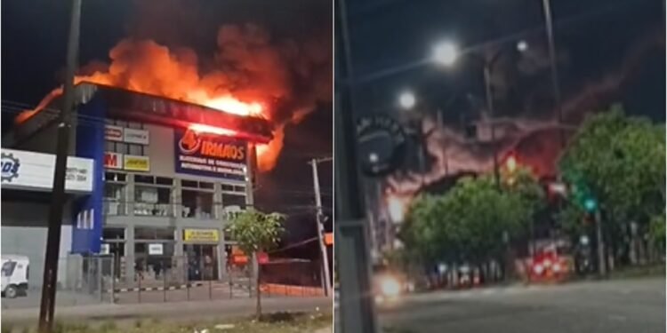 Recém-inaugurada, loja é destruída por incêndio e empresa promete recomeçar