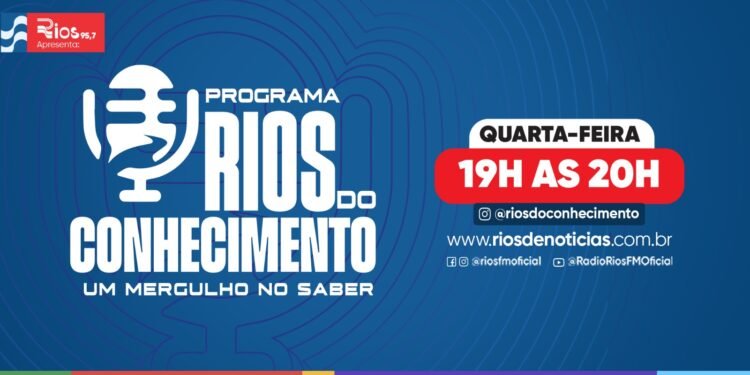 Com visual renovado, Rios do Conhecimento volta à programação da Rios FM nesta quarta para nova temporada