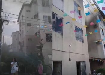 Fogo em apartamento mobiliza moradores e Bombeiros no Viver Melhor, em Manaus