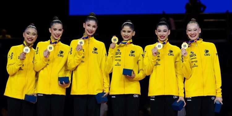 Brasil conquista dois ouros inéditos no Mundial de Ginástica Rítmica
