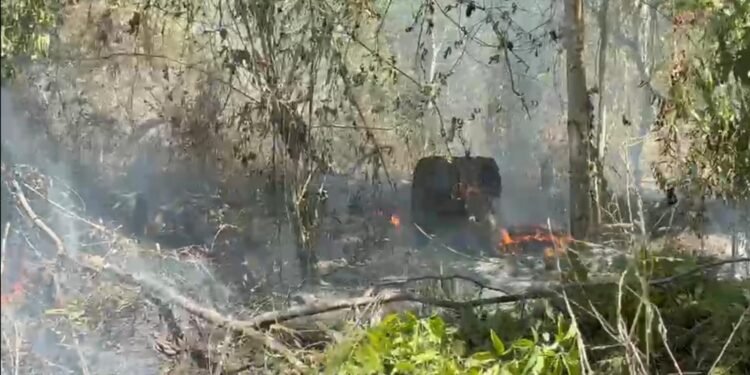 Princípio de incêndio atinge terreno próximo a subestação de energia na zona Norte de Manaus