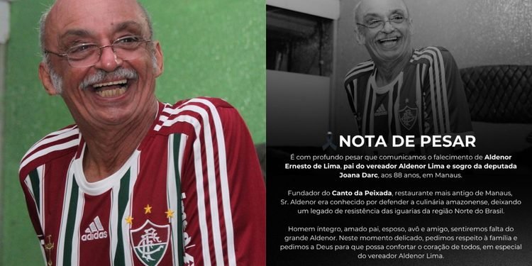Aldenor de Lima morre aos 88 anos, em Manaus - (Foto: Reprodução/Redes Sociais)