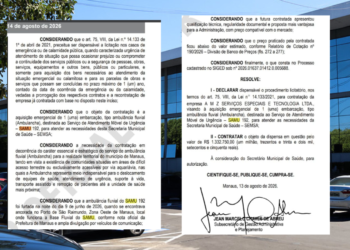 Prefeitura de Manaus contrata ‘ambulancha’ de R$ 1,3 milhão por dispensa de licitação