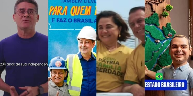 Do verde e amarelo à escala 6×1: candidatos usam Dia da Independência para diferentes mensagens no Amazonas