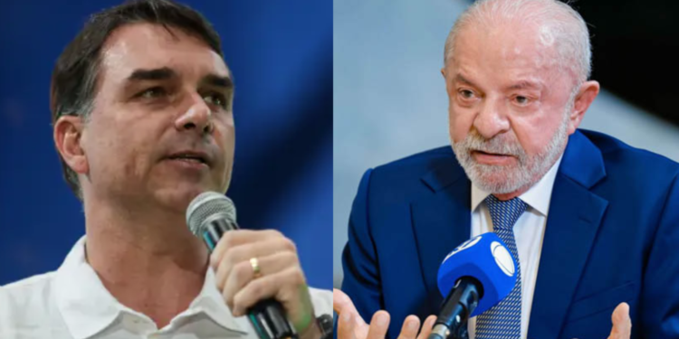 O levantamento AtlasIntel mostra uma disputa apertada em um eventual segundo turno entre Lula e Flávio Bolsonaro - (Foto: Reprodução/ Pesquisa AtlasIntel)
