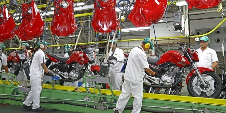 Mercado aquecido PIM produz 1,45 milhão de motos e bate marca histórica