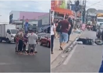 Vídeo: óleo na pista provoca acidentes e preocupa moradores do Manoa
