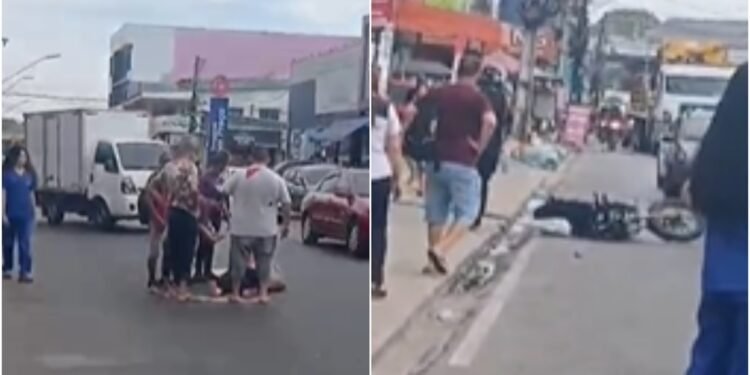 Vídeo: óleo na pista provoca acidentes e preocupa moradores do Manoa