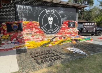 Quase cinco toneladas de skunk e armamentos são apreendidos durante operação policial em Codajás