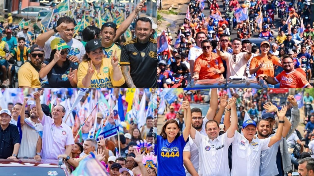Candidatos ao governo do Amazonas intensificam agenda no interior do Amazonas - (Foto: Reprodução/Assessoria candidatos)