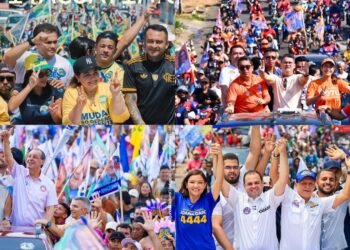 Candidatos ao governo do Amazonas intensificam agenda no interior do Amazonas - (Foto: Reprodução/Assessoria candidatos)